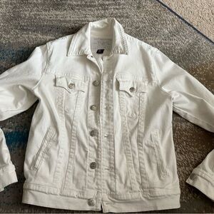 Women's White Denim Jacket